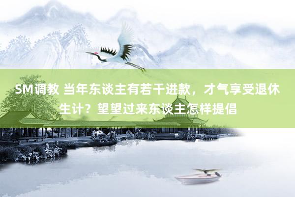 SM调教 当年东谈主有若干进款，才气享受退休生计？望望过来东谈主怎样提倡