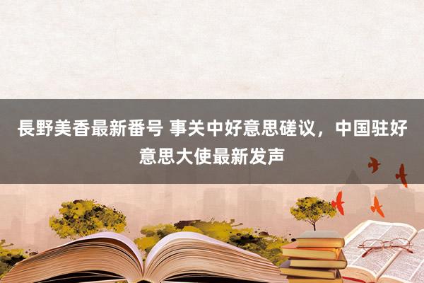 長野美香最新番号 事关中好意思磋议，中国驻好意思大使最新发声