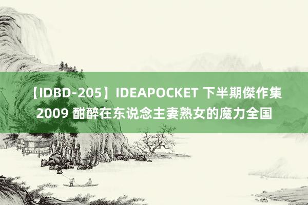 【IDBD-205】IDEAPOCKET 下半期傑作集2009 酣醉在东说念主妻熟女的魔力全国