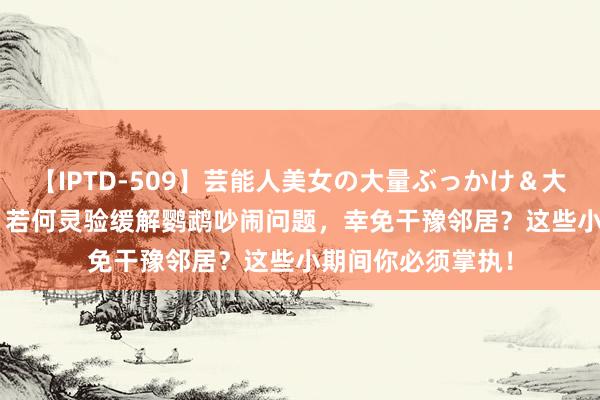 【IPTD-509】芸能人美女の大量ぶっかけ＆大量ごっくん AYA 若何灵验缓解鹦鹉吵闹问题，幸免干豫邻居？这些小期间你必须掌执！