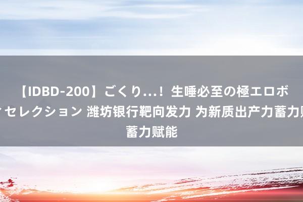 【IDBD-200】ごくり…！生唾必至の極エロボディセレクション 潍坊银行靶向发力 为新质出产力蓄力赋能