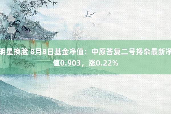 明星换脸 8月8日基金净值：中原答复二号搀杂最新净值0.903，涨0.22%