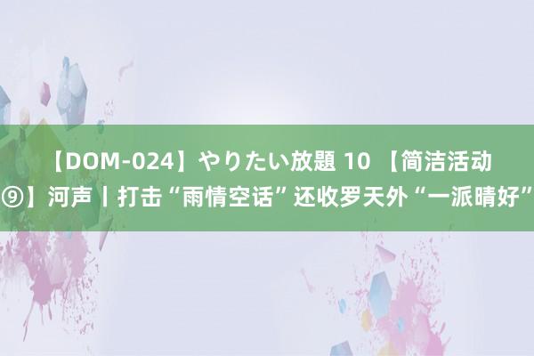 【DOM-024】やりたい放題 10 【简洁活动⑨】河声丨打击“雨情空话”还收罗天外“一派晴好”