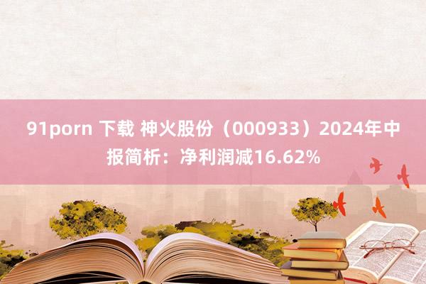 91porn 下载 神火股份（000933）2024年中报简析：净利润减16.62%