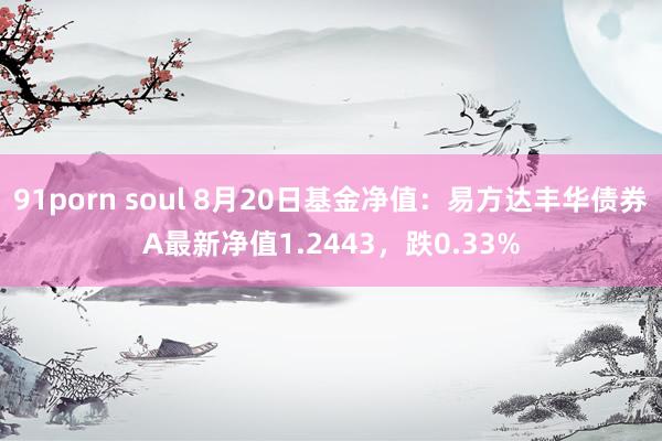 91porn soul 8月20日基金净值：易方达丰华债券A最新净值1.2443，跌0.33%