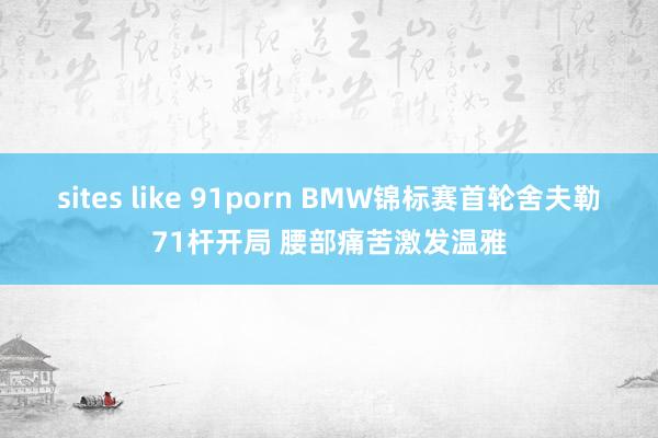 sites like 91porn BMW锦标赛首轮舍夫勒71杆开局 腰部痛苦激发温雅