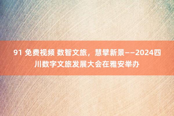 91 免费视频 数智文旅，慧擘新景——2024四川数字文旅发展大会在雅安举办